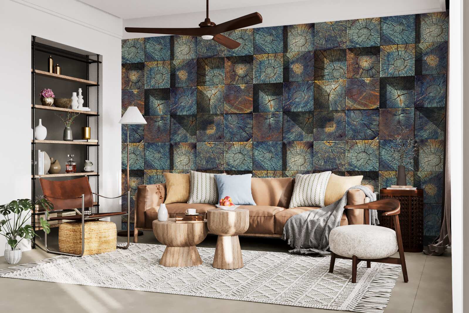 Papier peint petits plants d'arbres