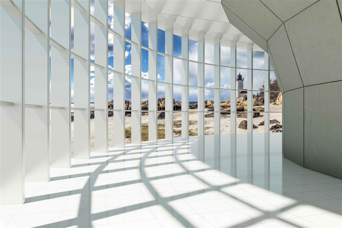 Papier peint soleil dans le tunnel