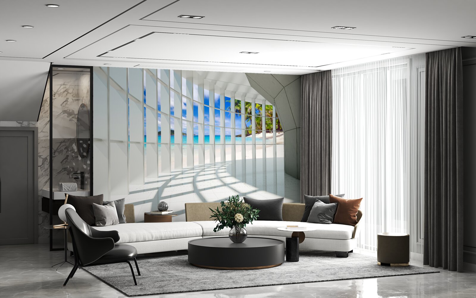 Papier peint légère brillance