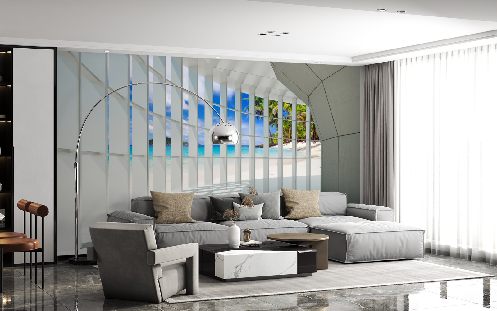 Papier peint légère brillance