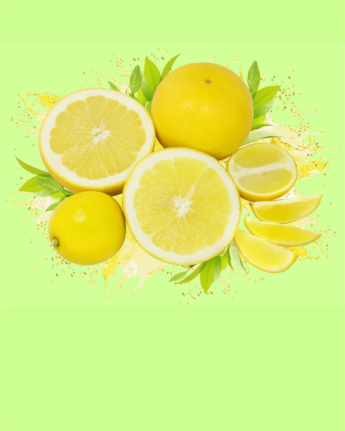 Papier peint citrons jaunes ensoleillés