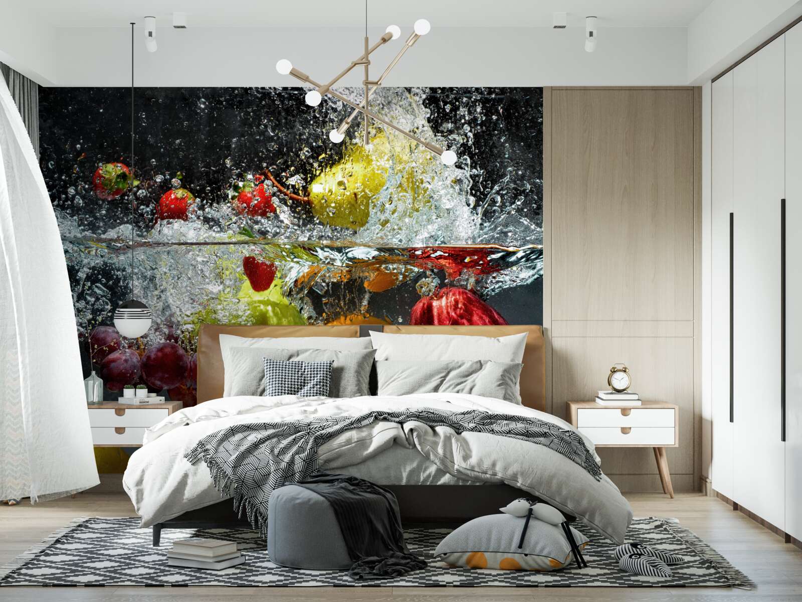 Papier peint fruit liquide