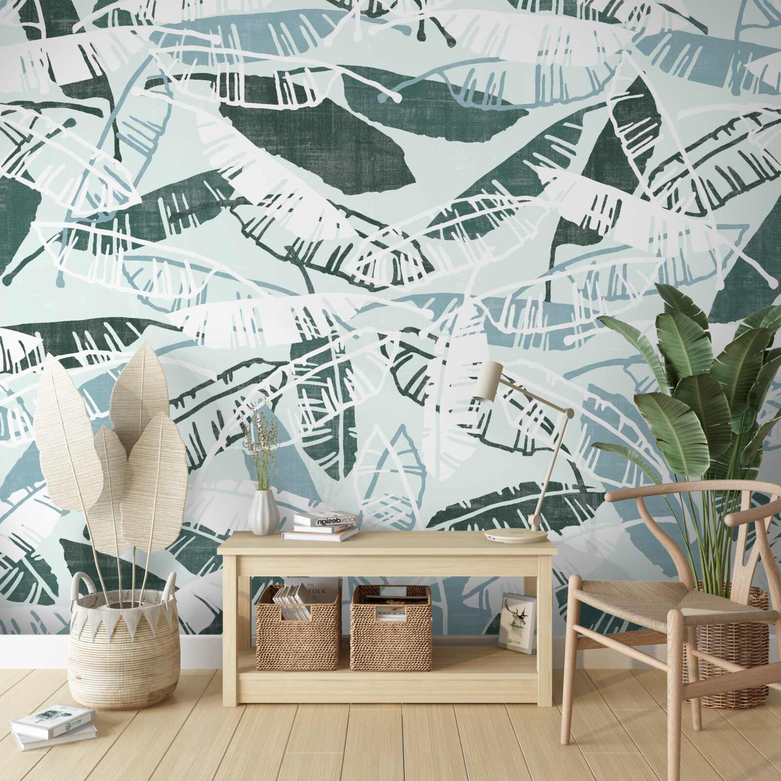 Papier peint motifs de plumes inhabituels