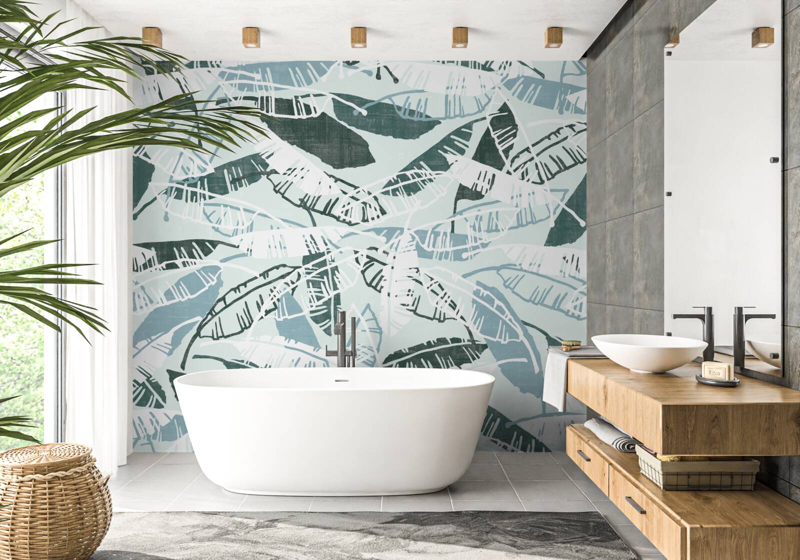 Papier peint motifs de plumes inhabituels