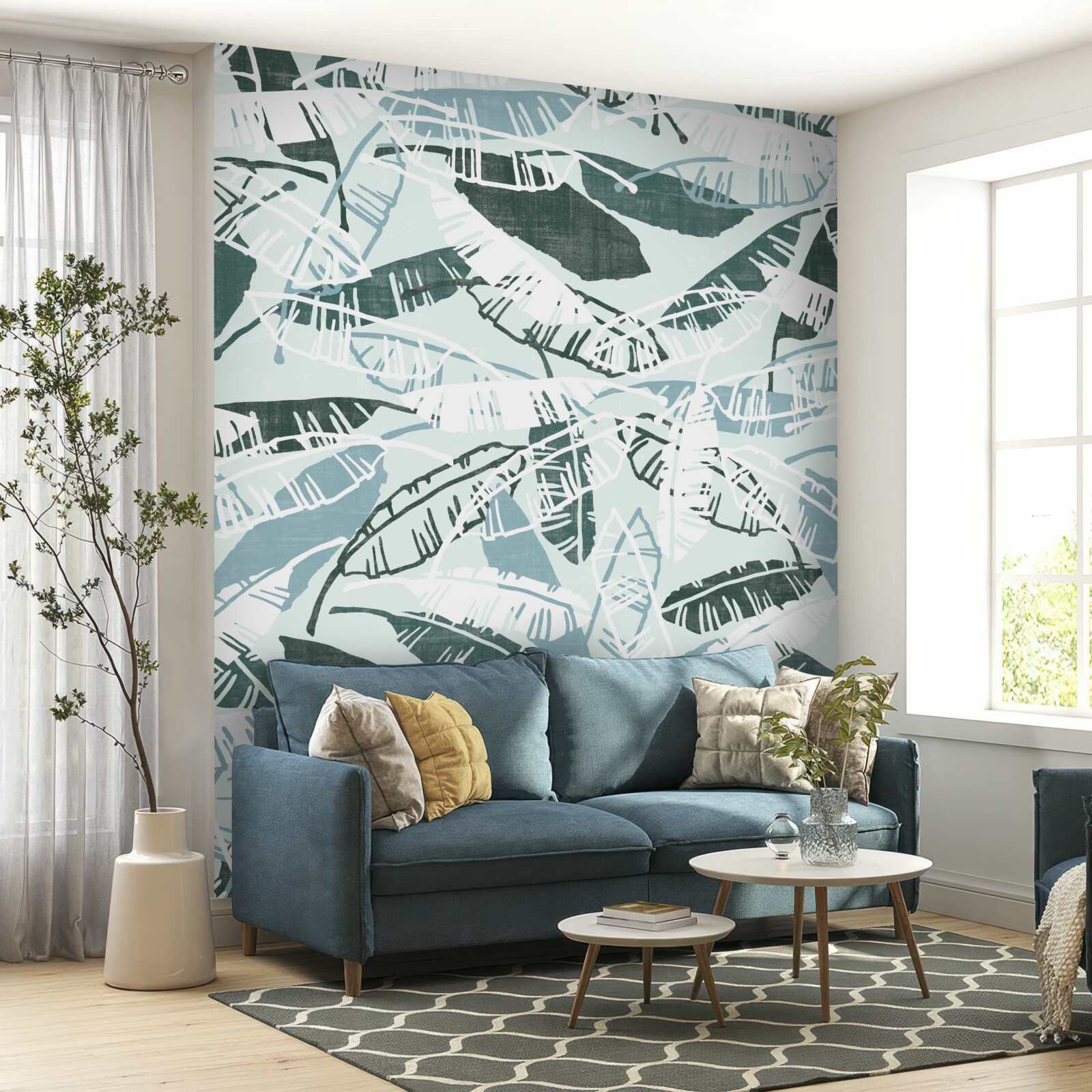 Papier peint motifs de plumes inhabituels