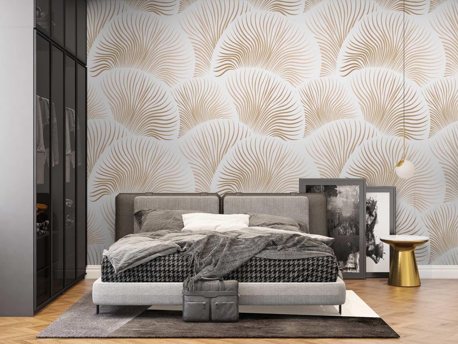 Papier peint coraux brillants