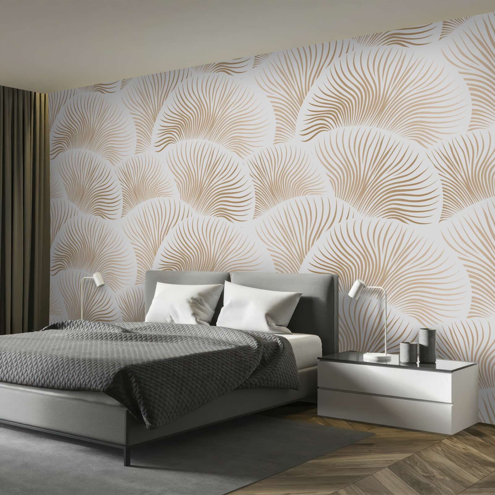 Papier peint coraux brillants