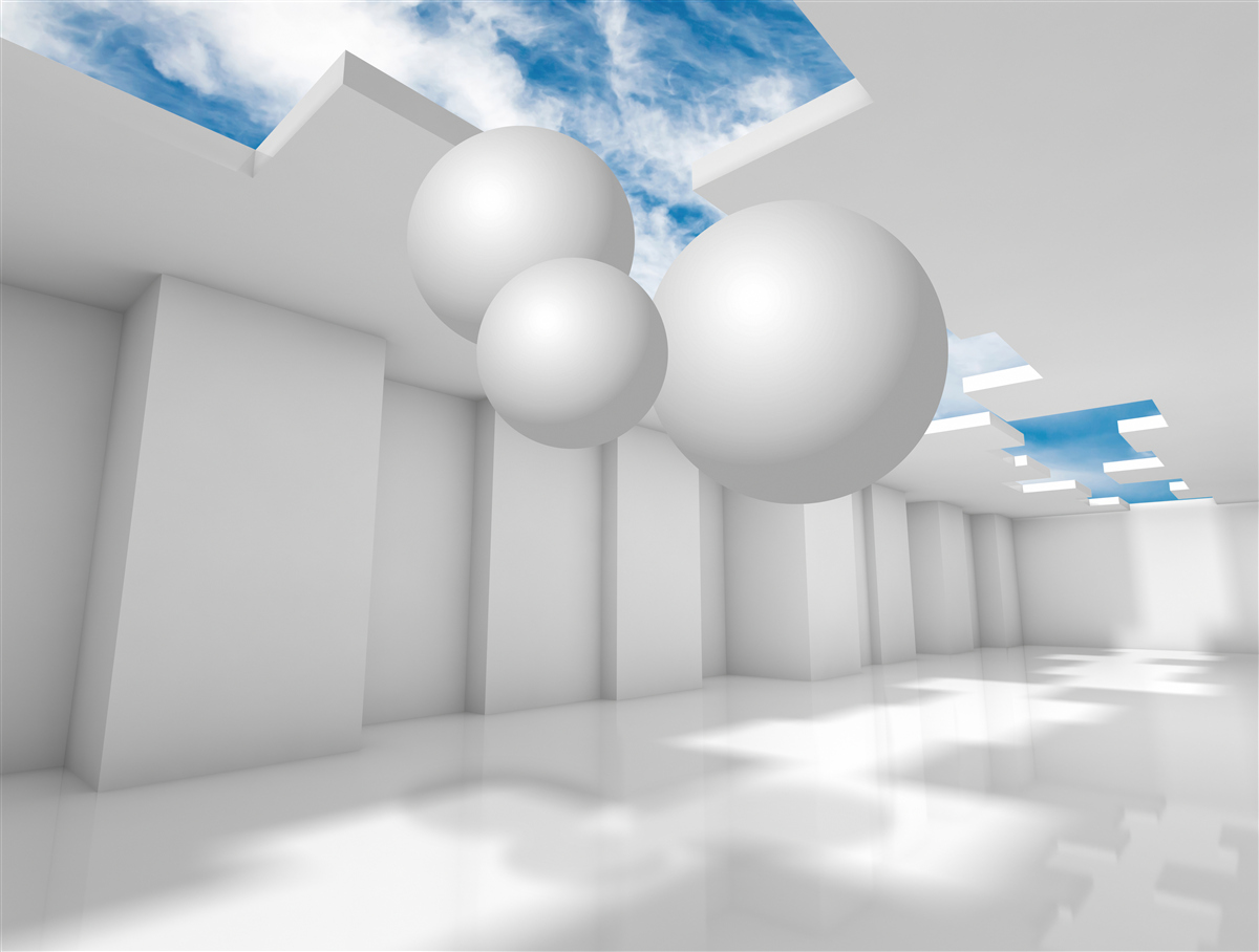 Papier peint entrepôt lumineux