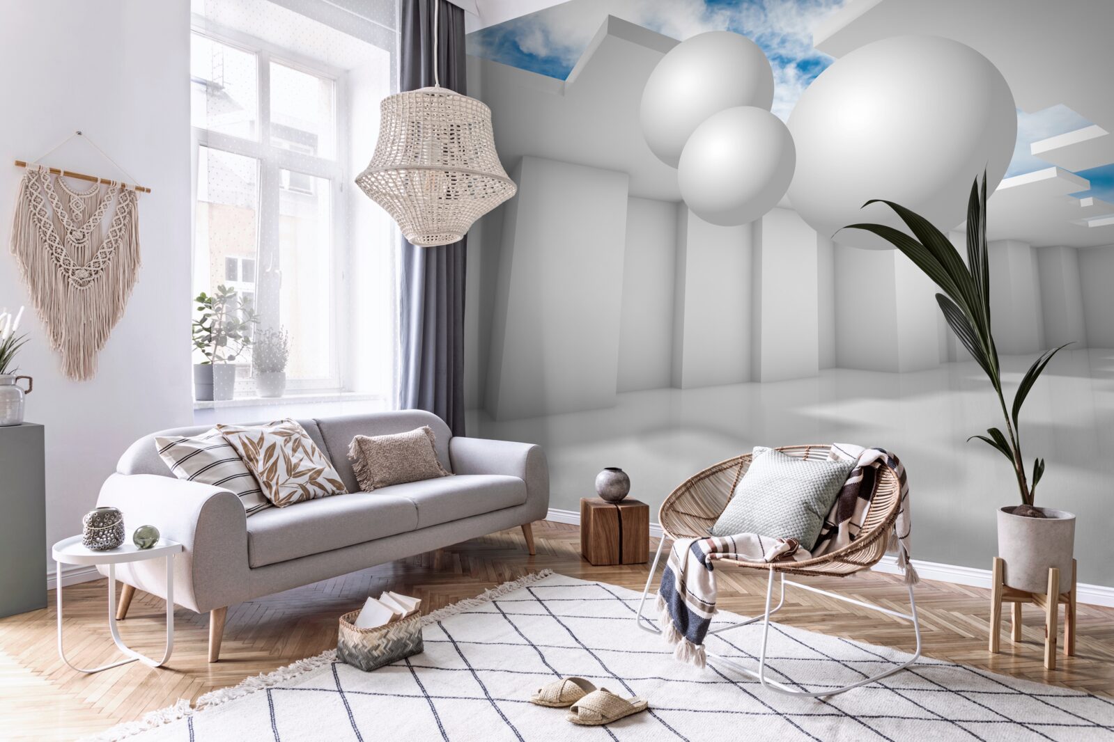 Papier peint entrepôt lumineux