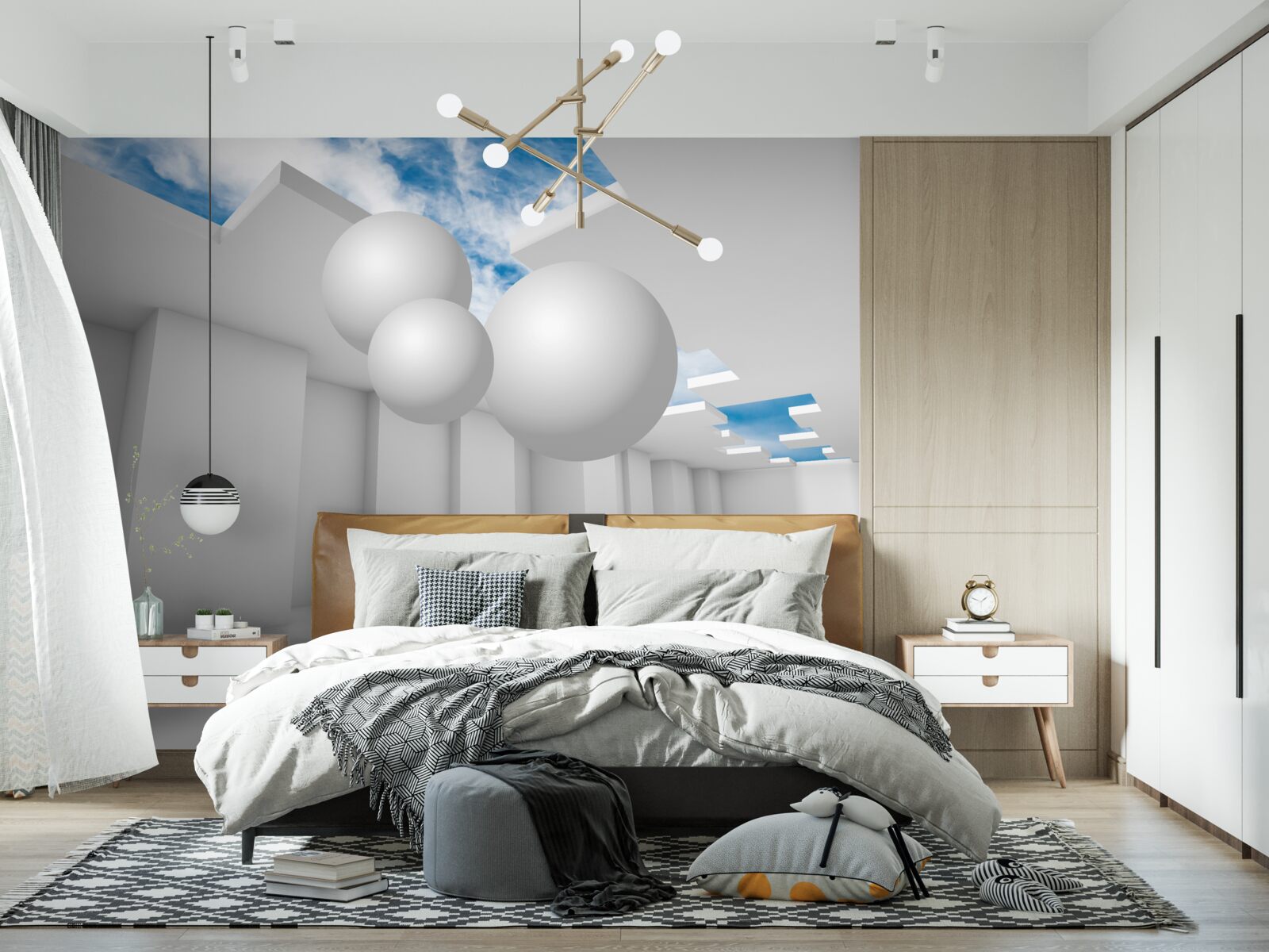 Papier peint entrepôt lumineux