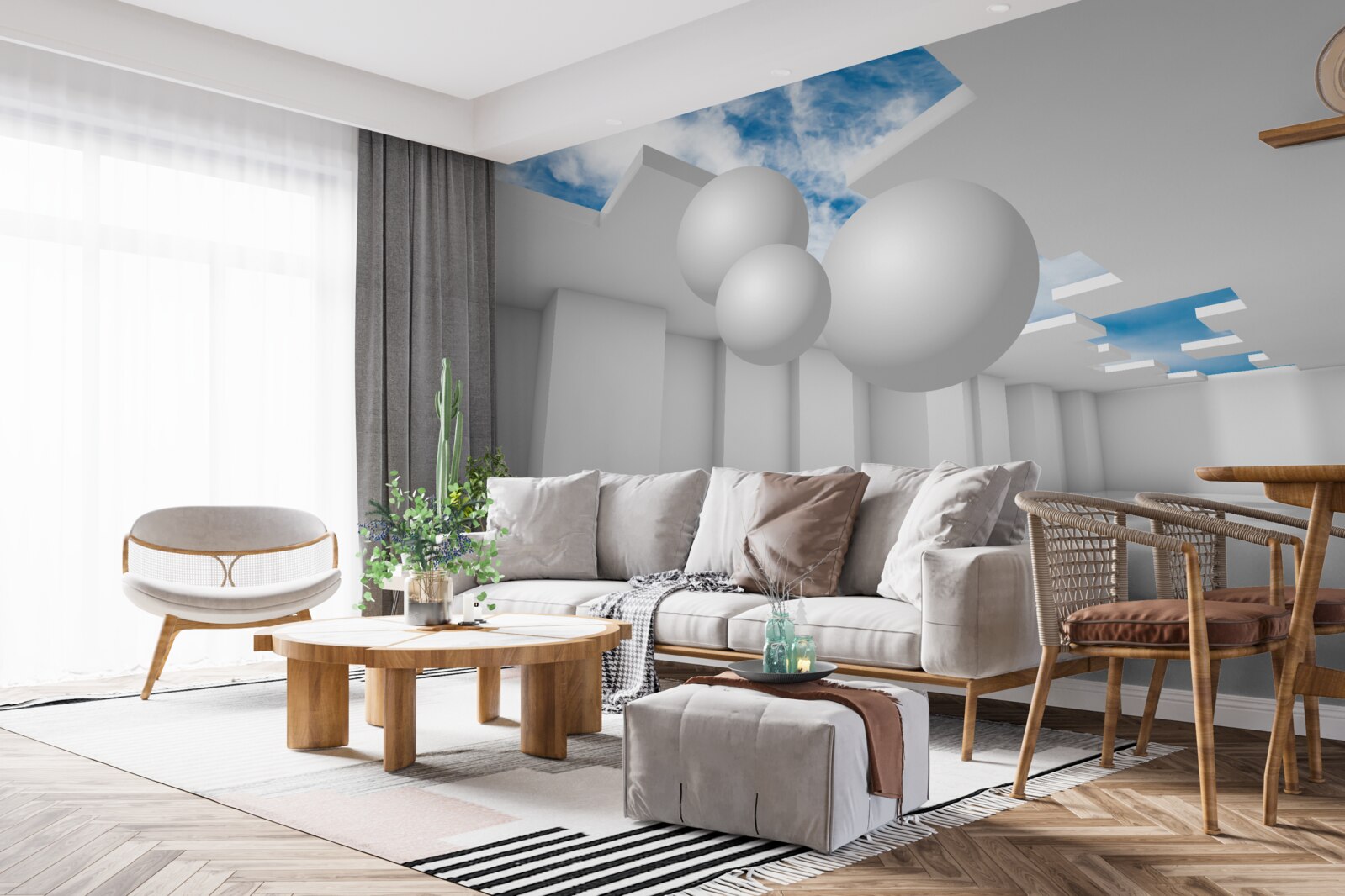 Papier peint entrepôt lumineux