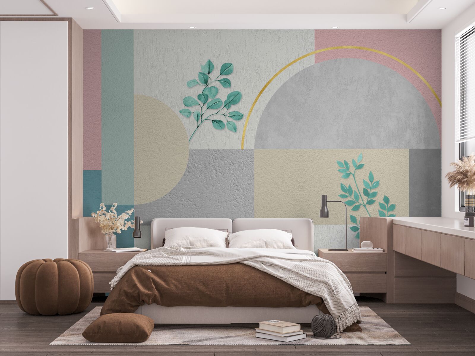 Papier peint le fond minimaliste se distingue par son originalité