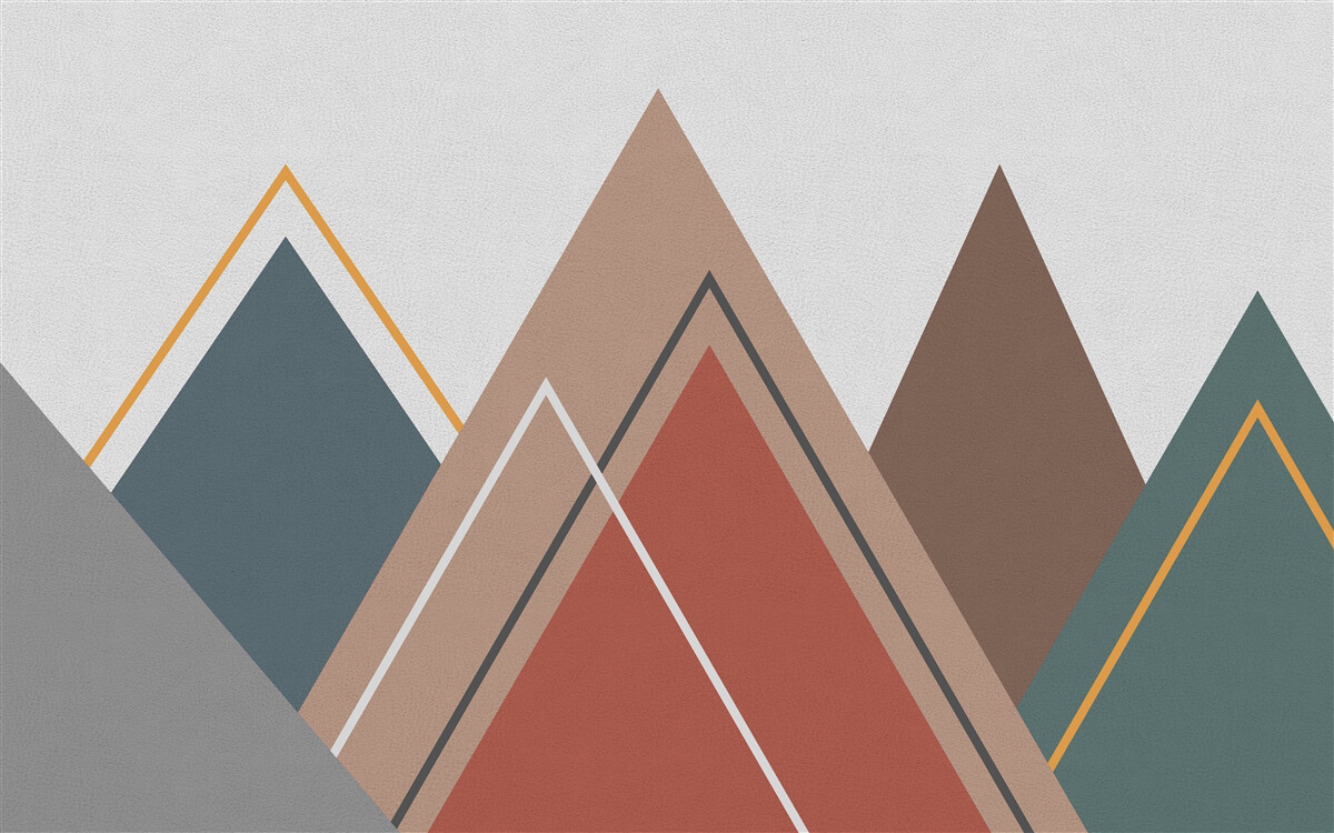 Papier peint les montagnes dans l'abstraction