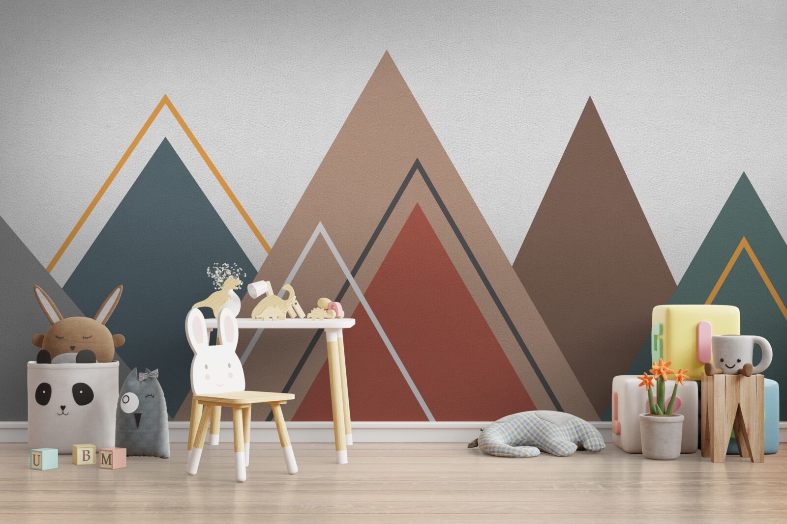 Papier peint les montagnes dans l'abstraction