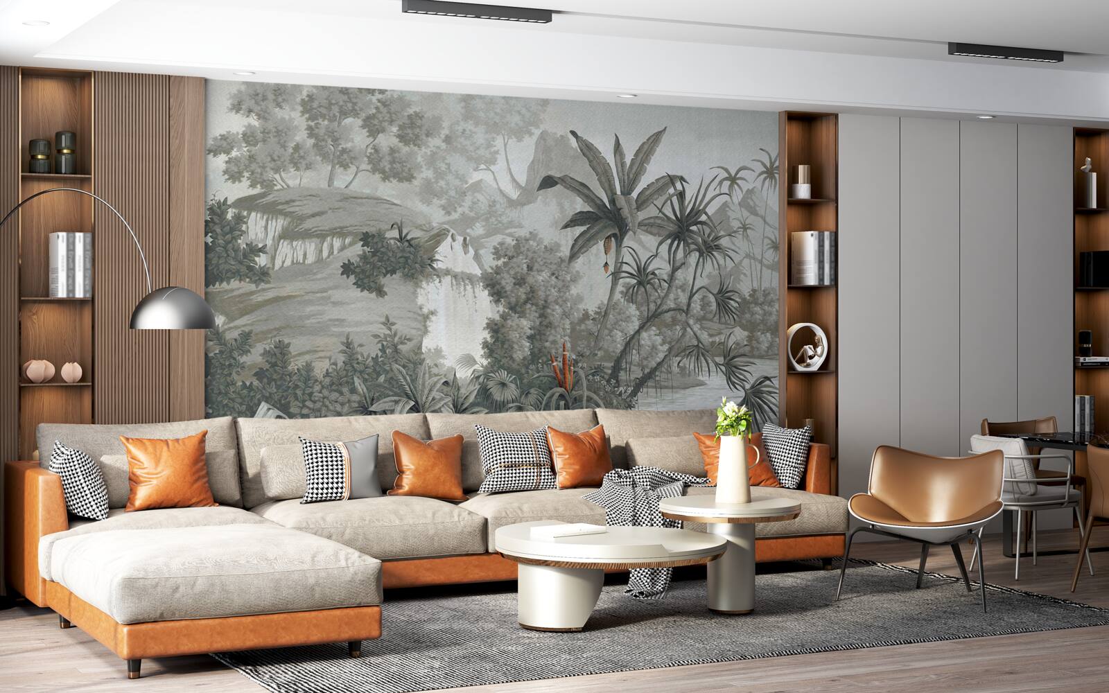 Papier peint jungle sombre