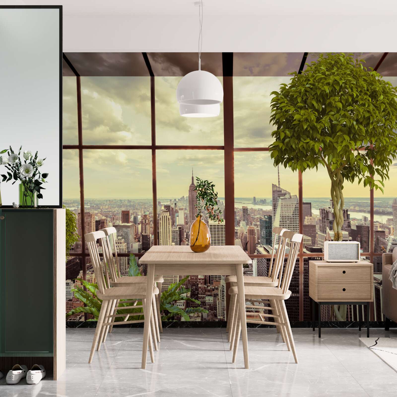 Papier peint le magnifique paysage de new york