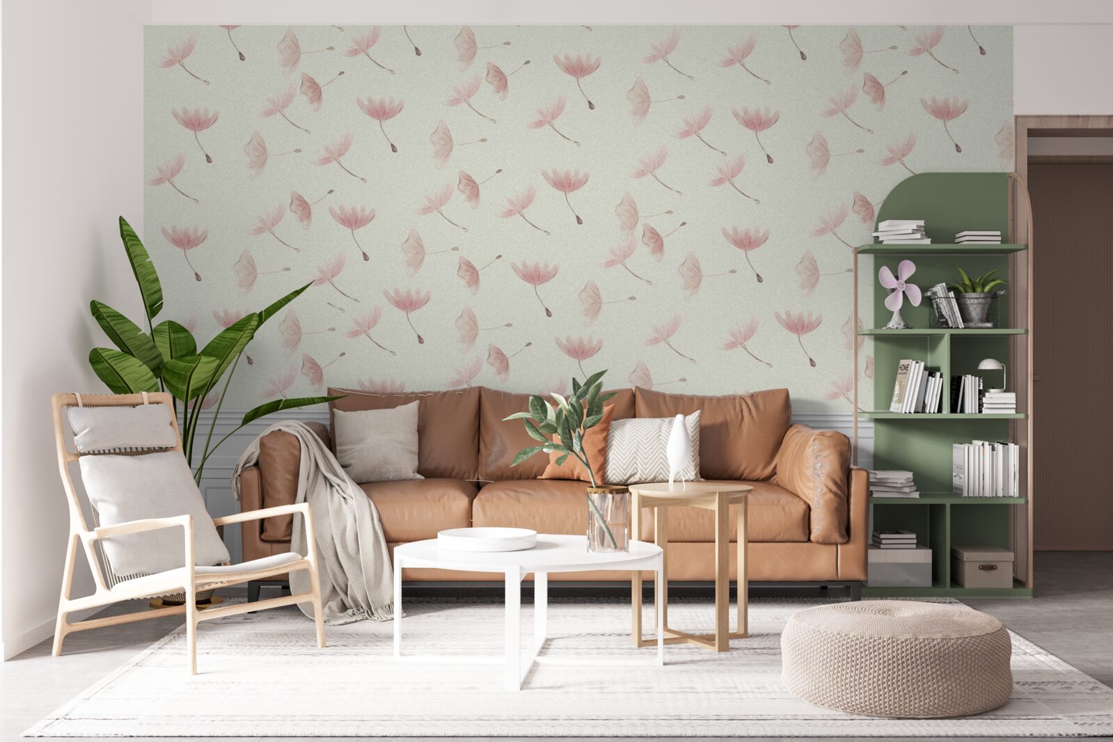 Papier peint herbe de la pampa