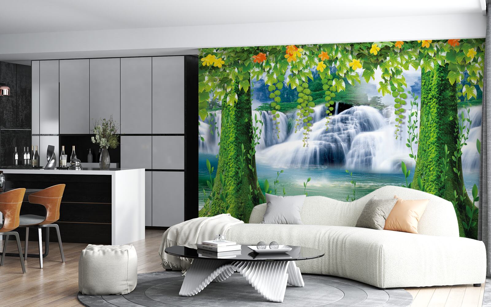 Papier peint paysage lumineux