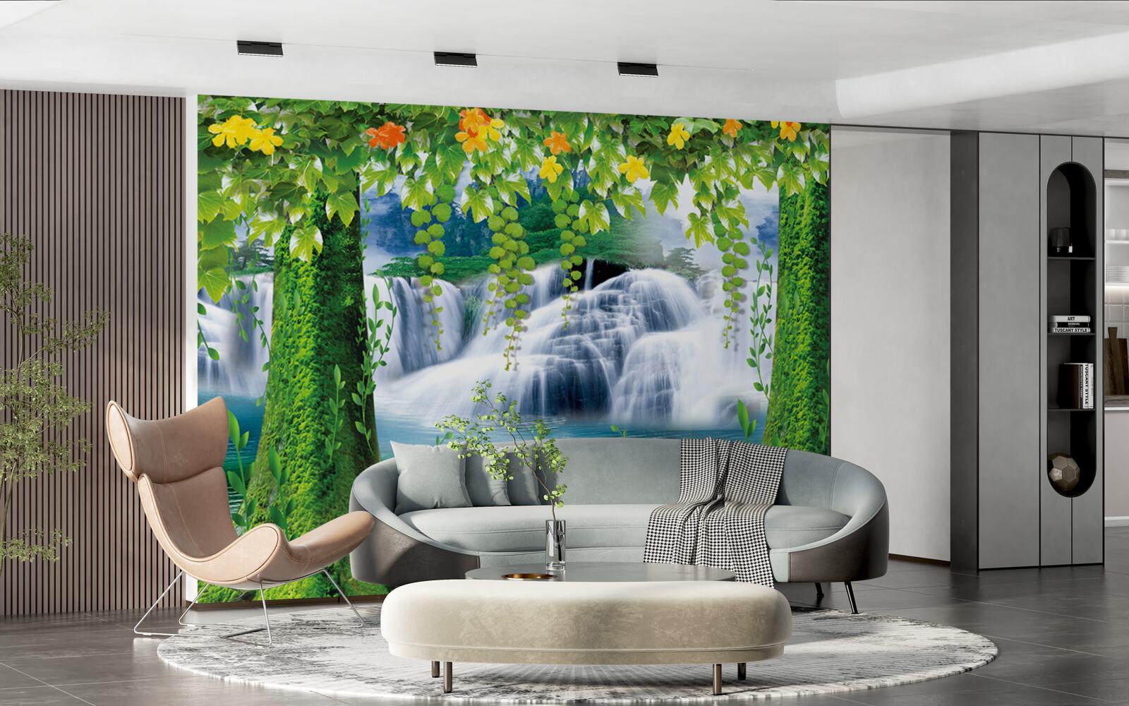 Papier peint paysage lumineux