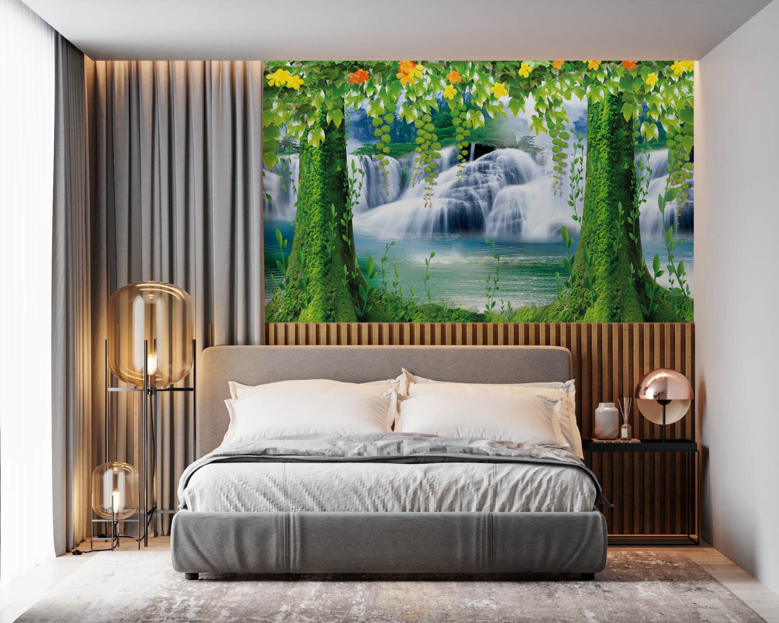 Papier peint paysage lumineux