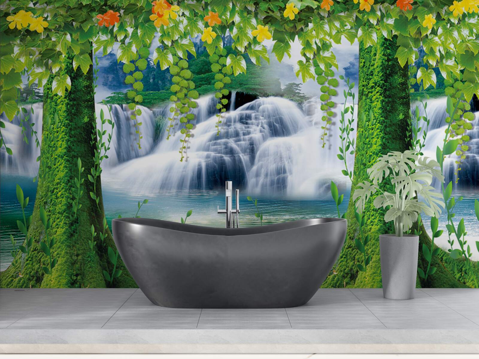 Papier peint paysage lumineux