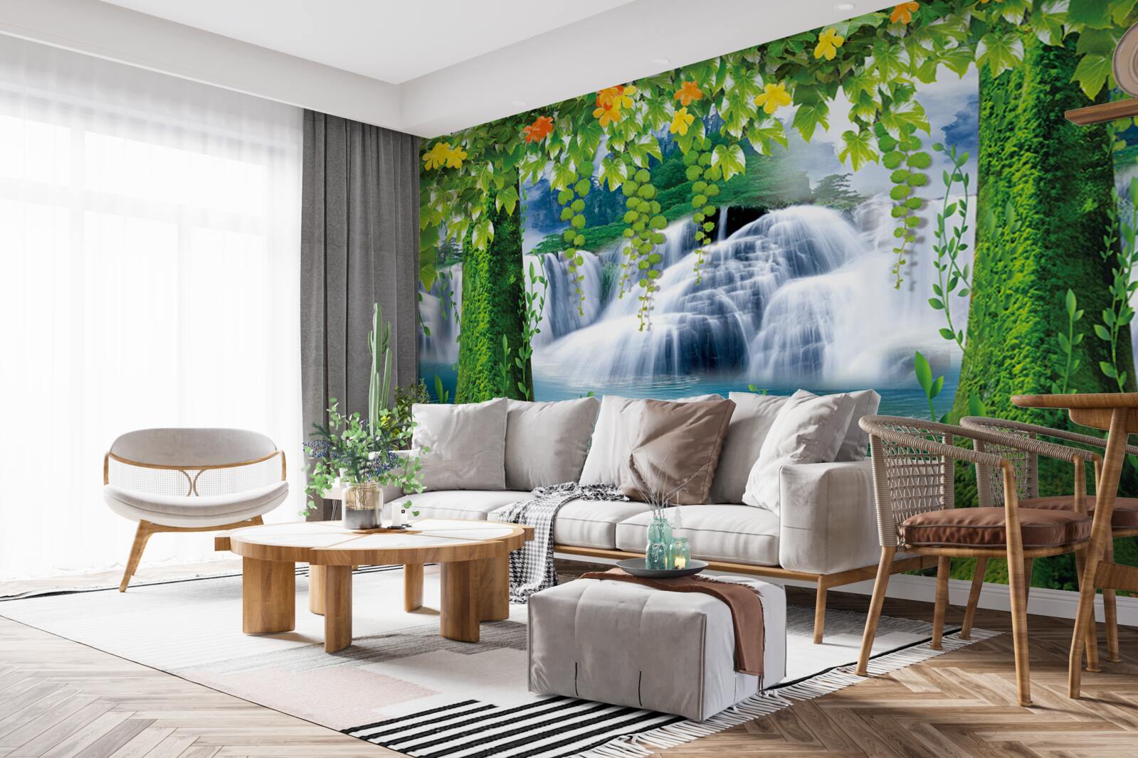 Papier peint paysage lumineux