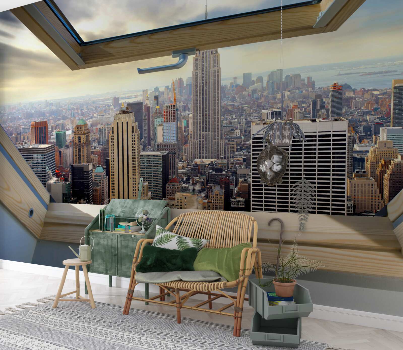 Papier peint le magnifique paysage de new york