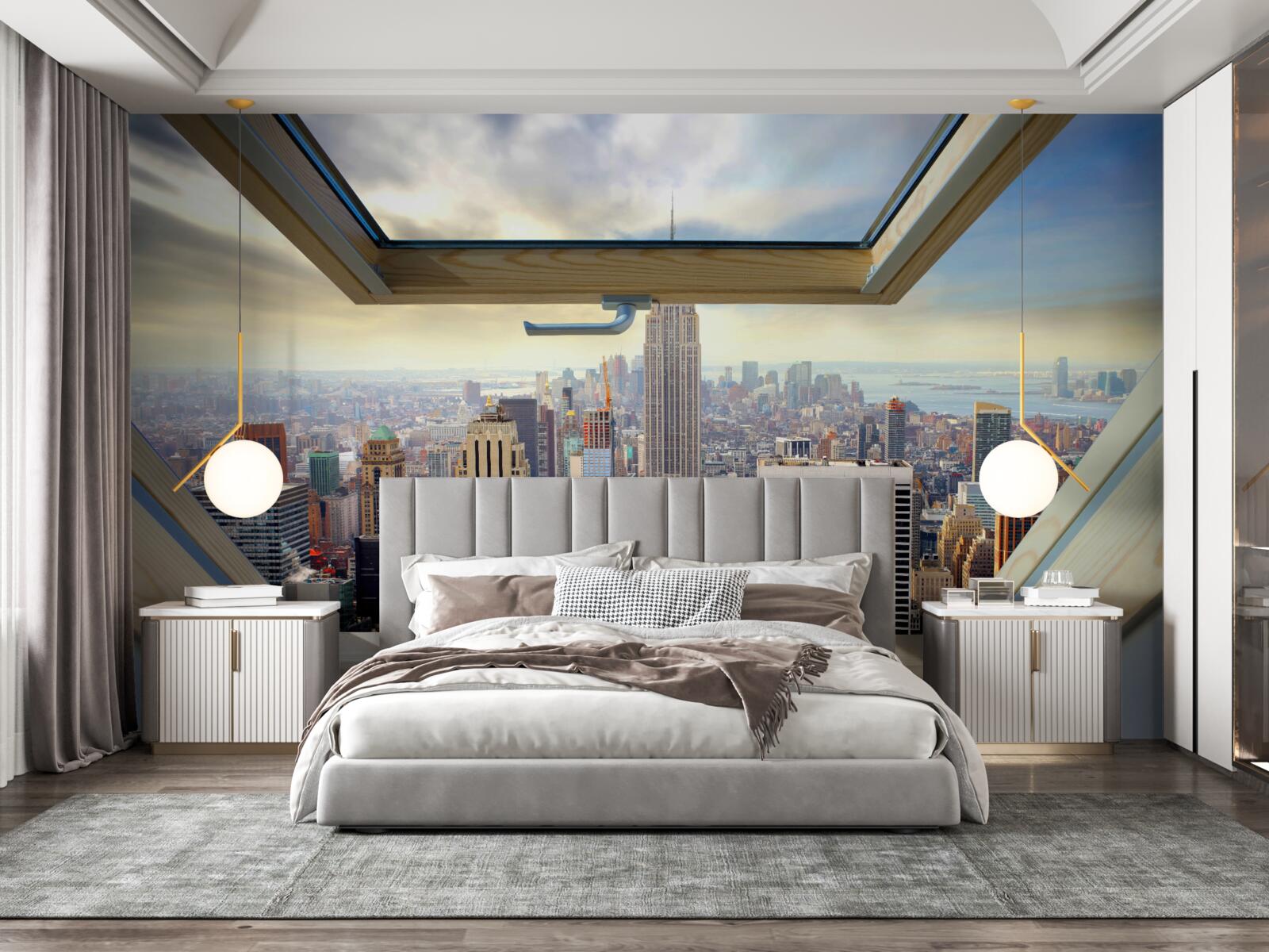 Papier peint le magnifique paysage de new york