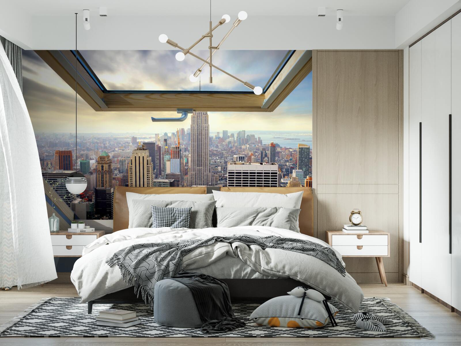 Papier peint le magnifique paysage de new york