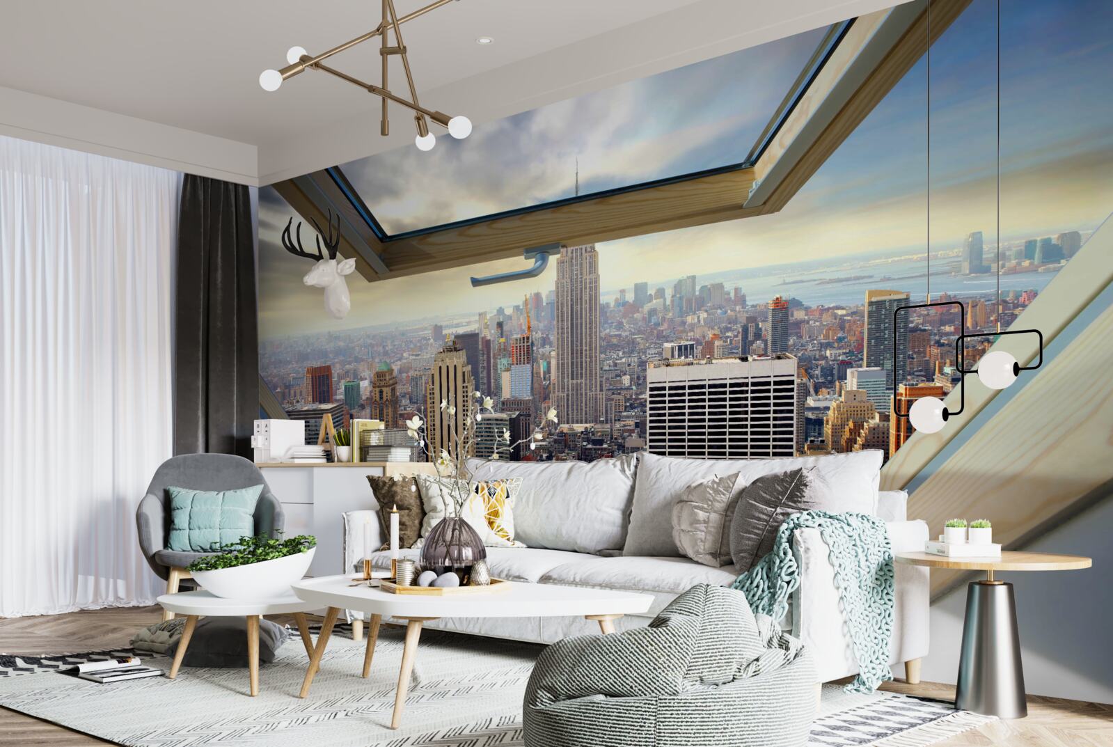 Papier peint le magnifique paysage de new york