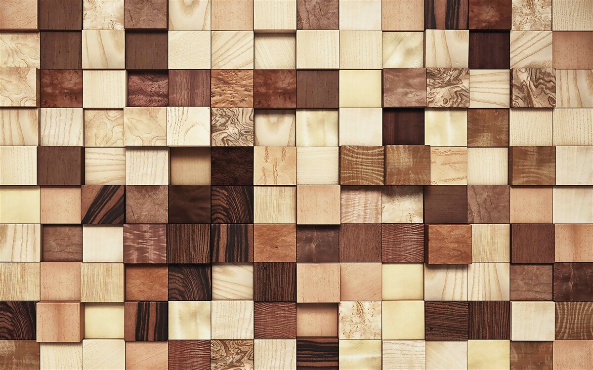 Papier peint petits carrés de différentes couleurs