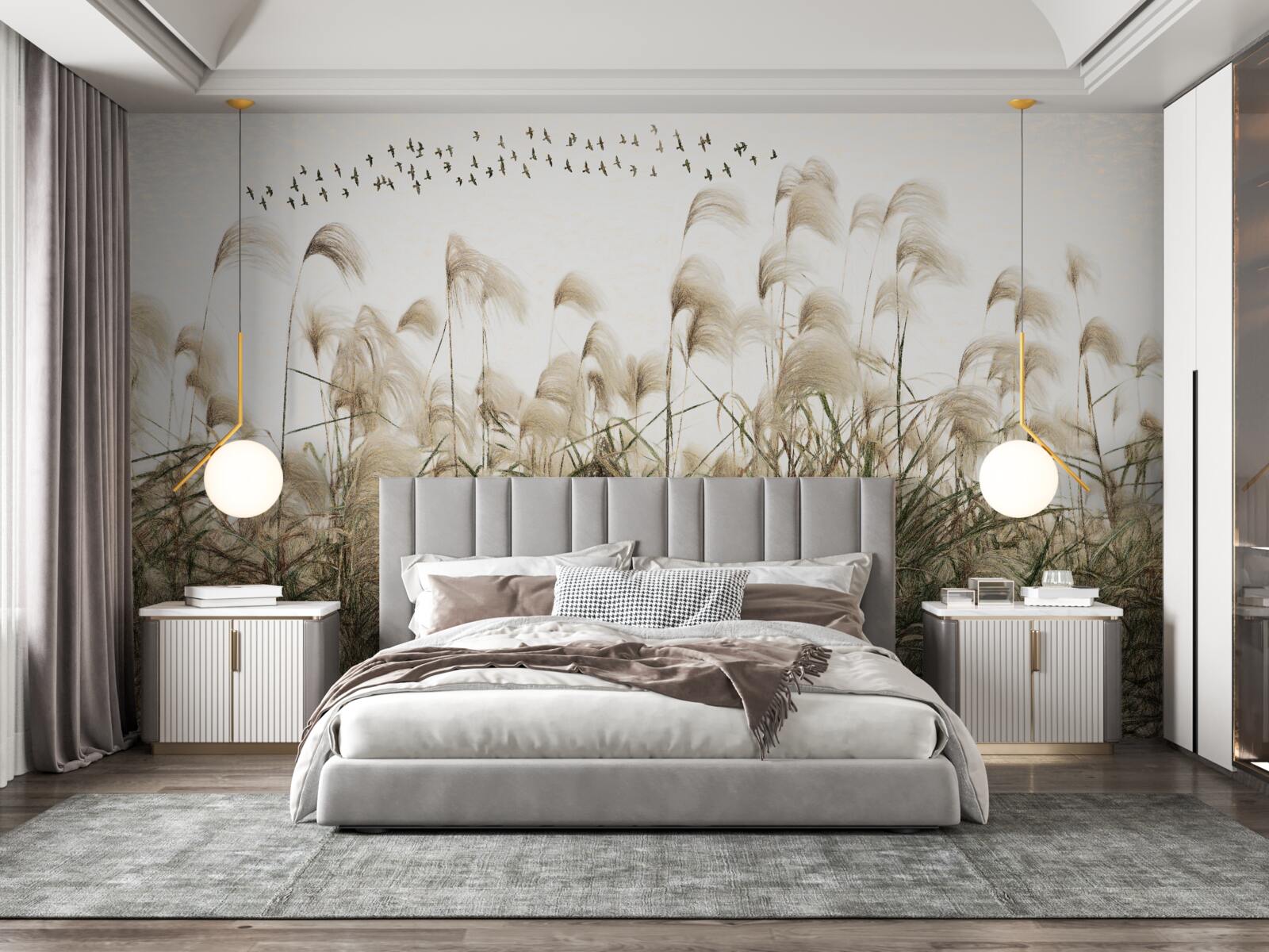 Papier peint les plantes à la texture duveteuse