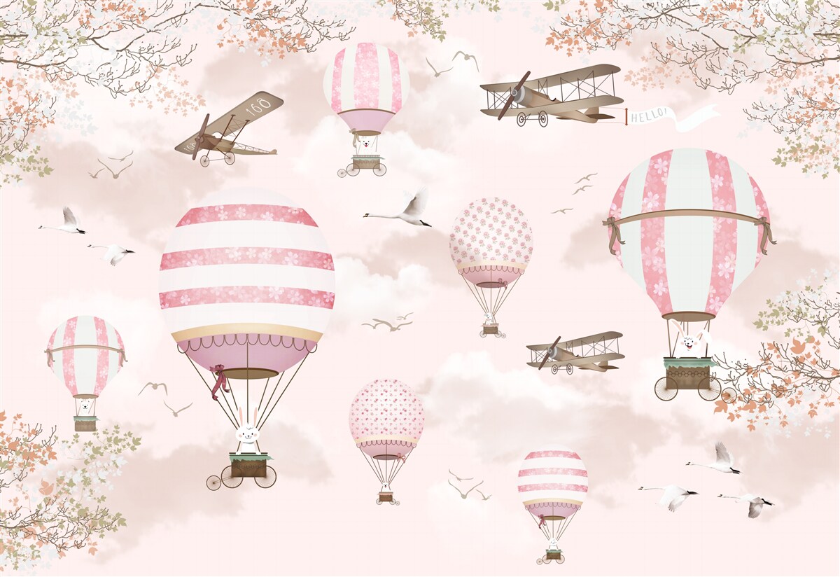 Papier peint transport aérien