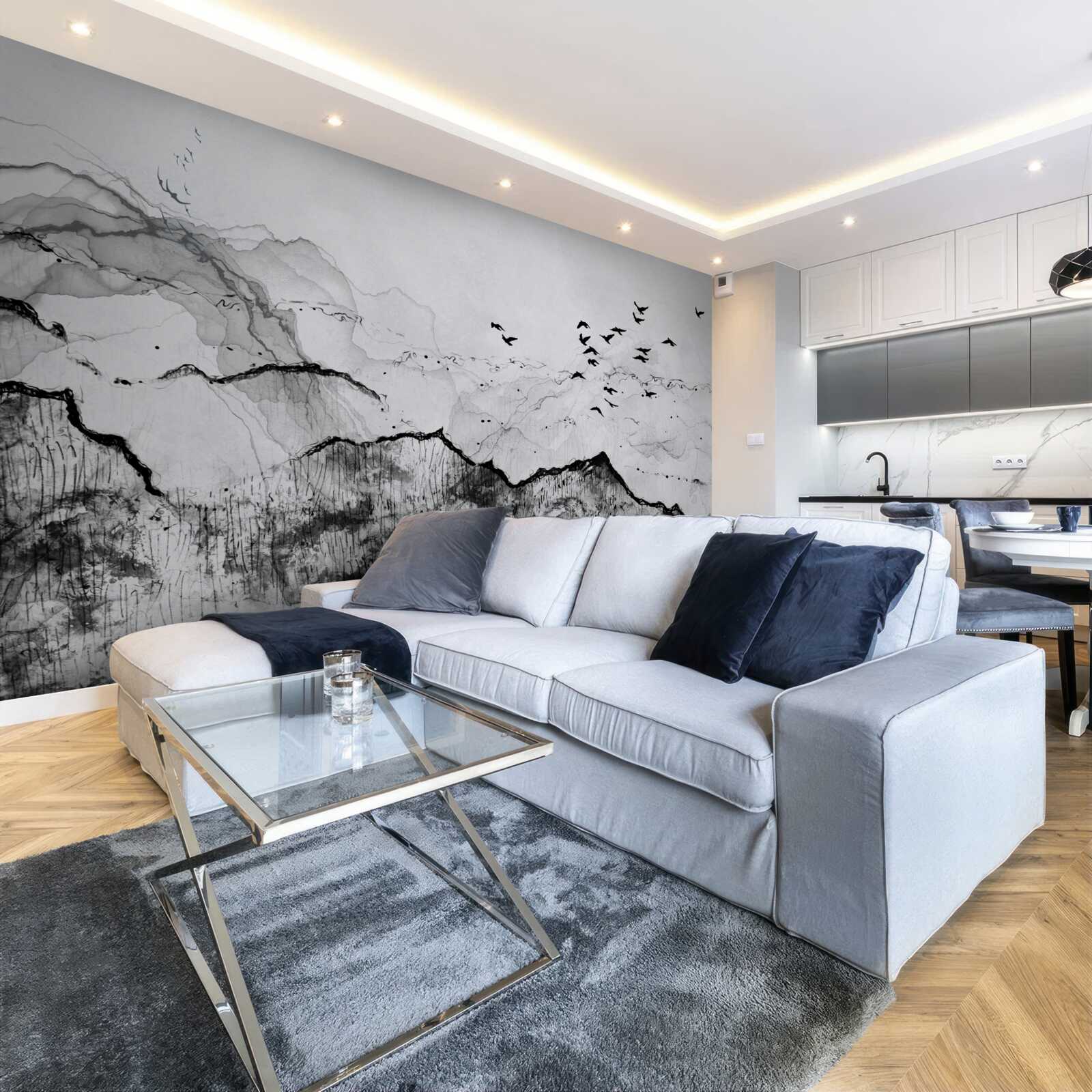 Papier peint écriture à l'encre de style vintage