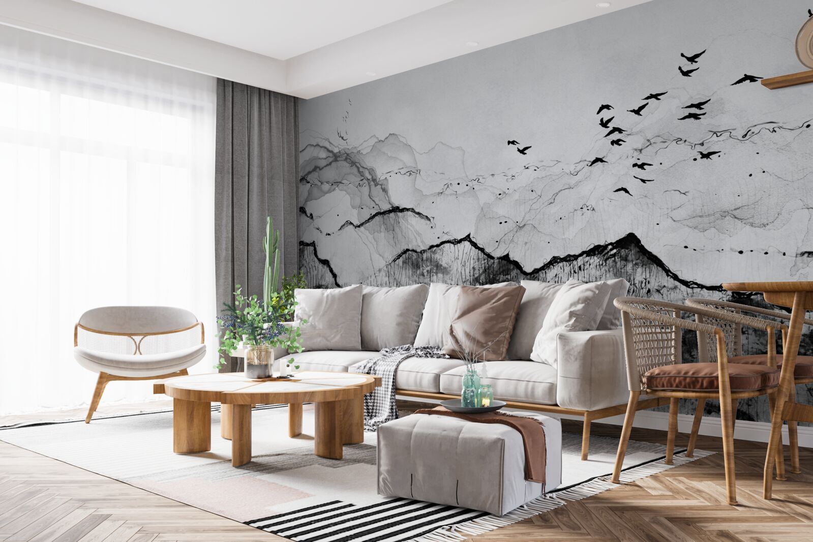 Papier peint écriture à l'encre de style vintage