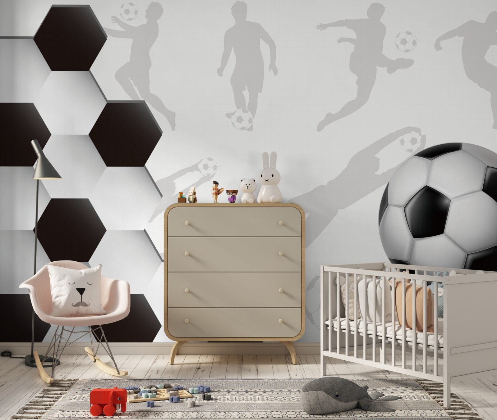 Papier peint thème du football