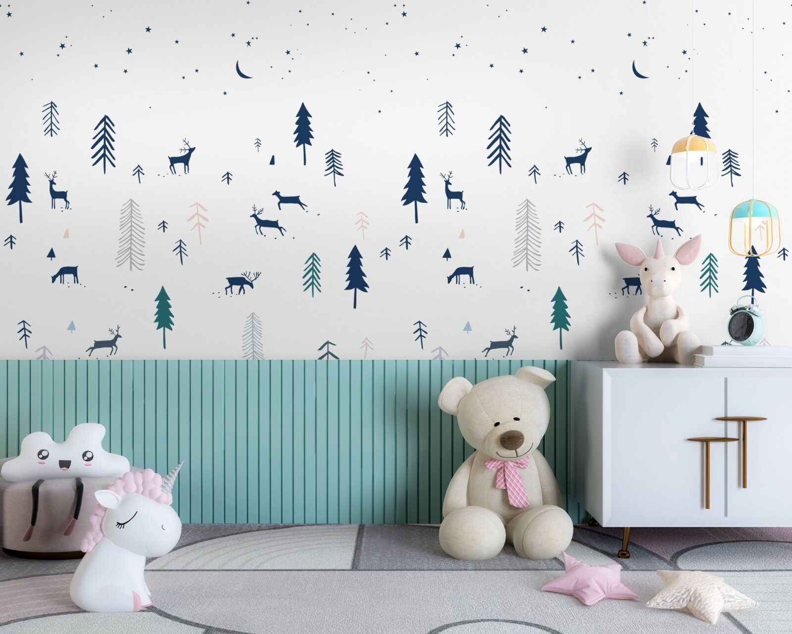 Papier peint Papier peint pour enfants dans un style minimaliste