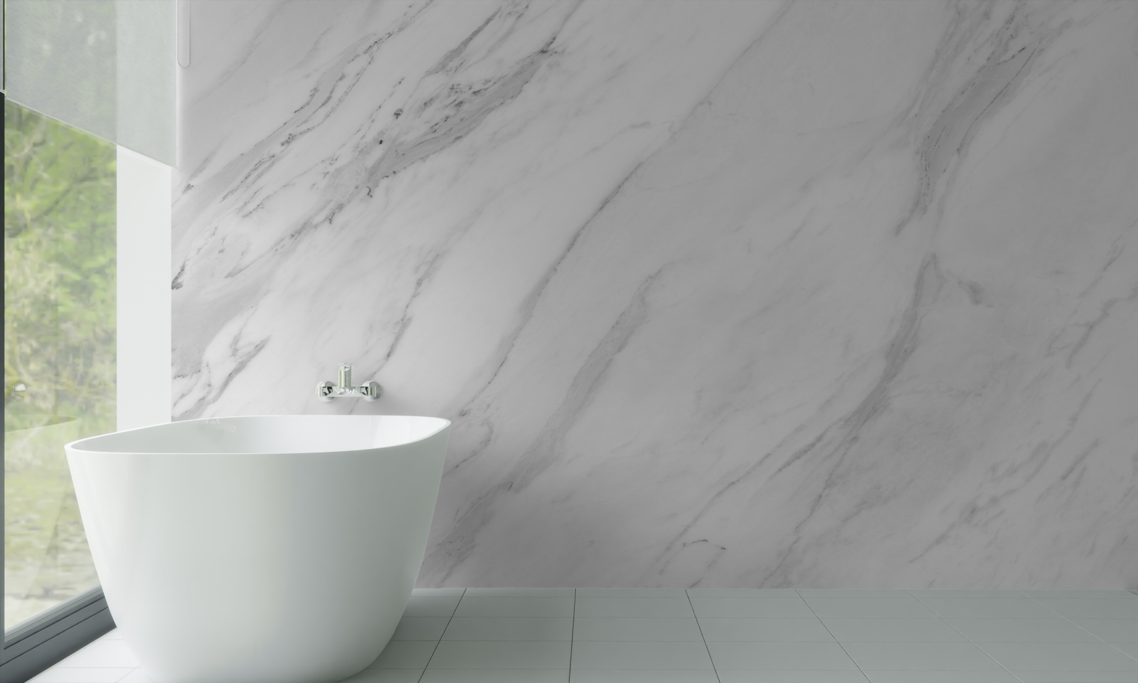 Papier peint marbre gris blanc