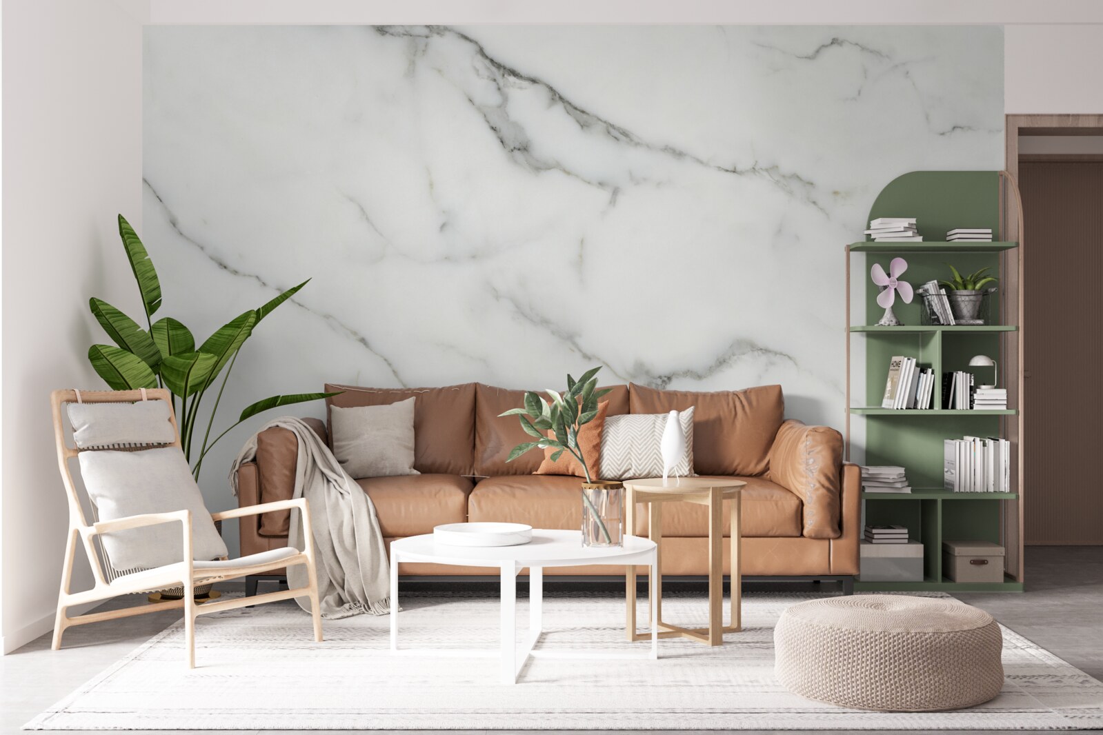 Papier peint fond de marbre blanc