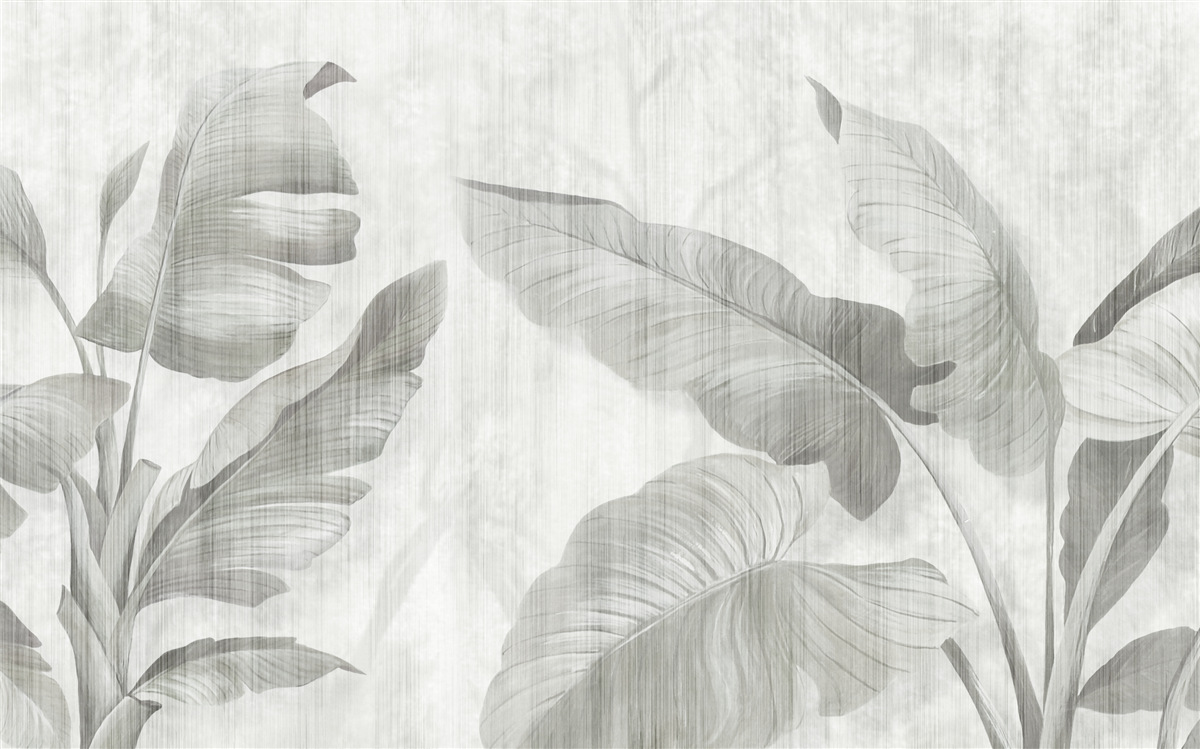 Papier peint feuilles de palmier tropicales