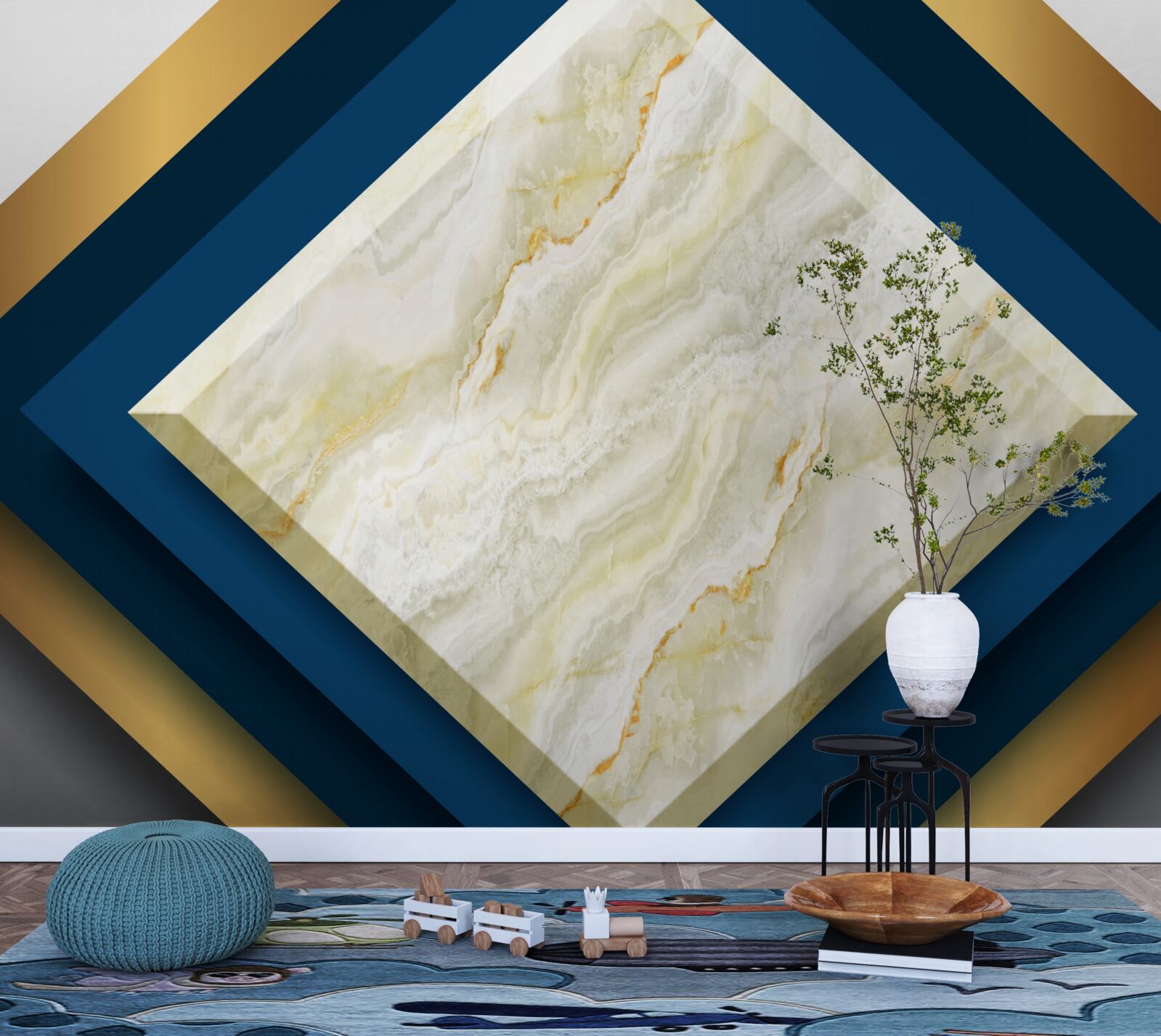 Papier peint panneaux avec des céramiques remarquables