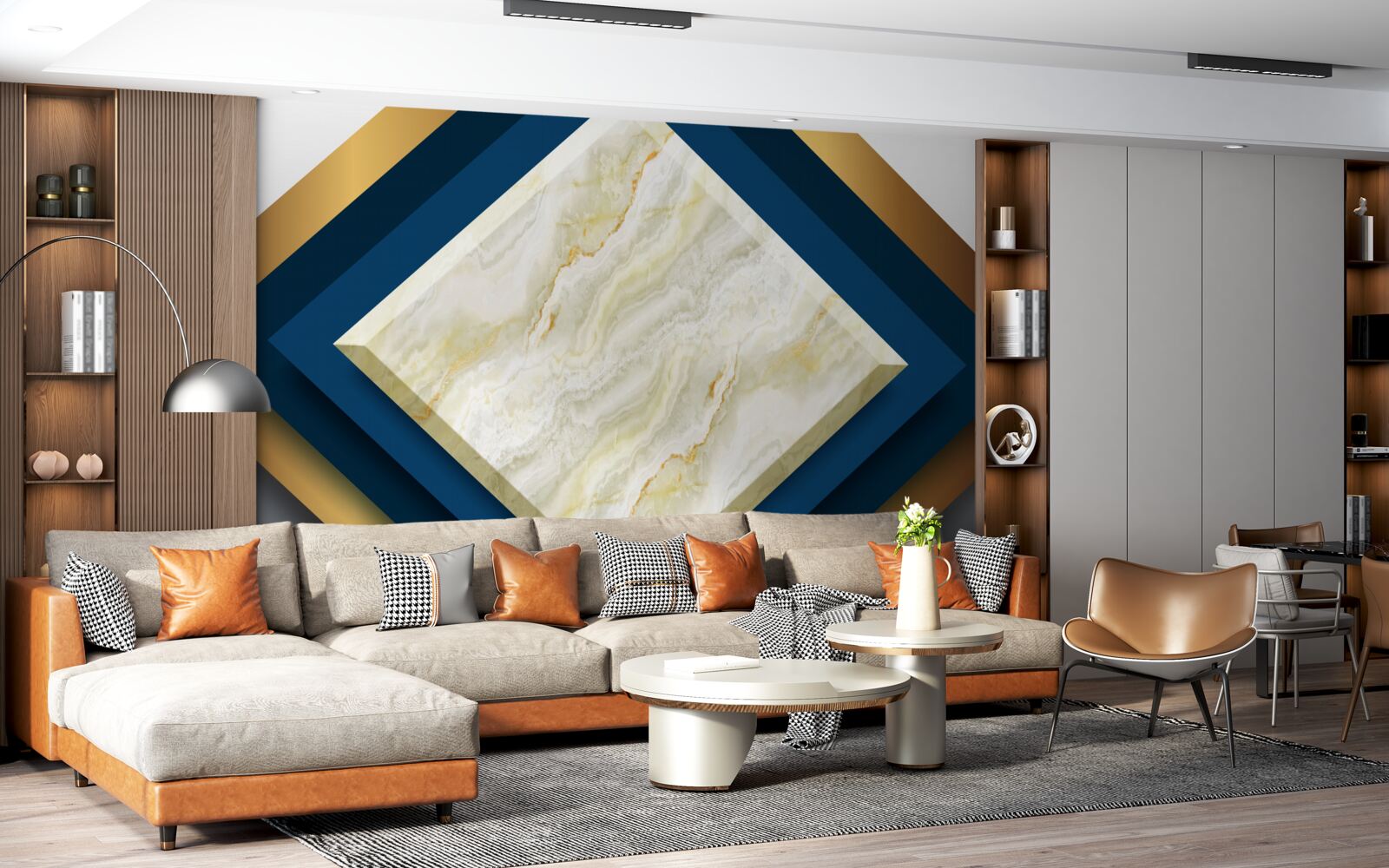 Papier peint panneaux avec des céramiques remarquables