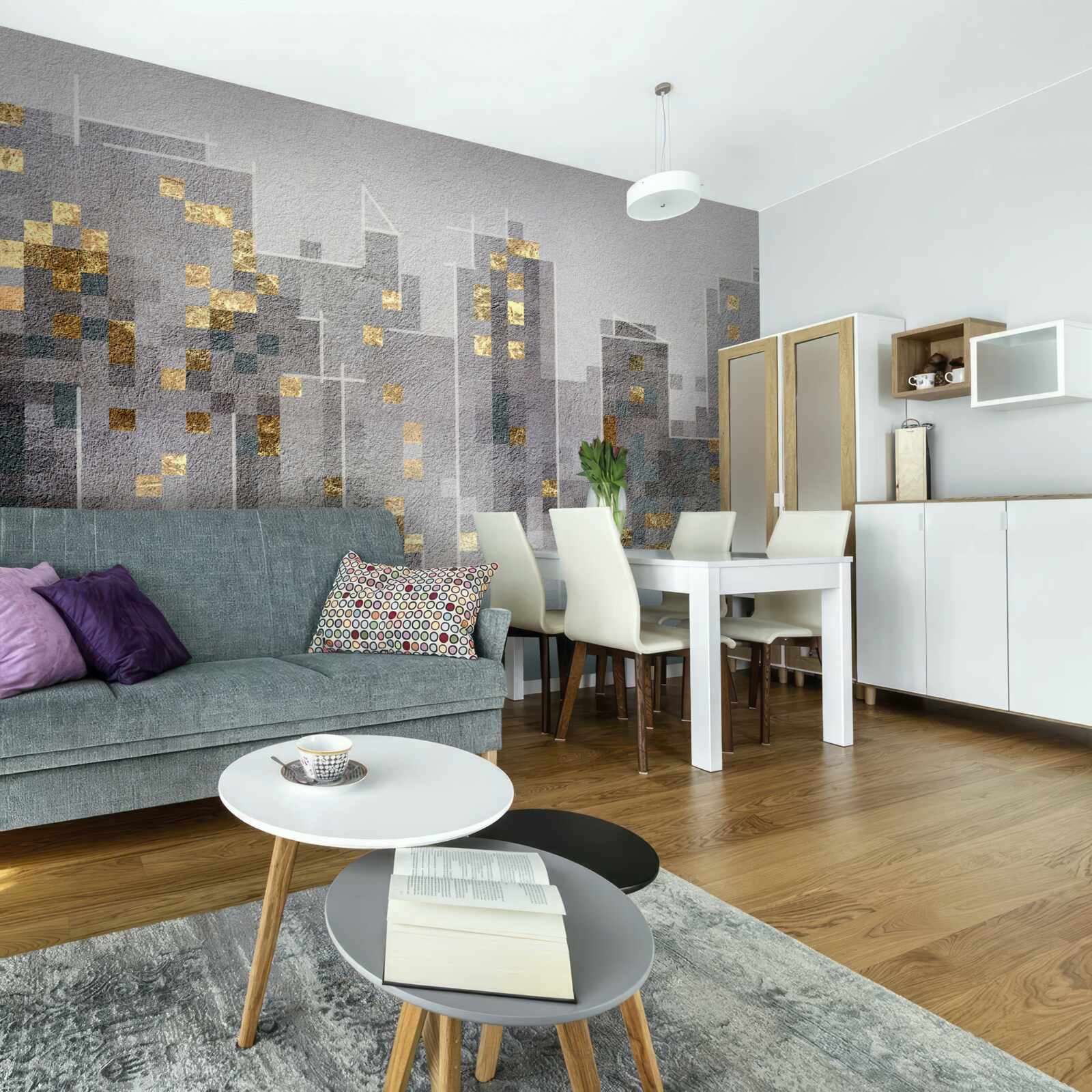 Papier peint les contours des gratte-ciel