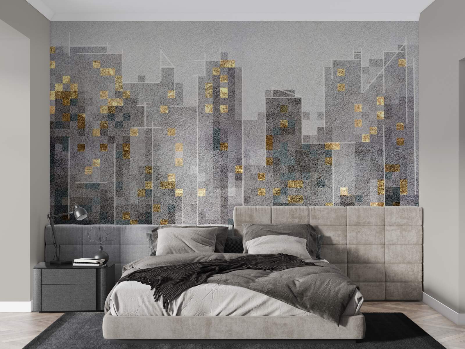 Papier peint les contours des gratte-ciel