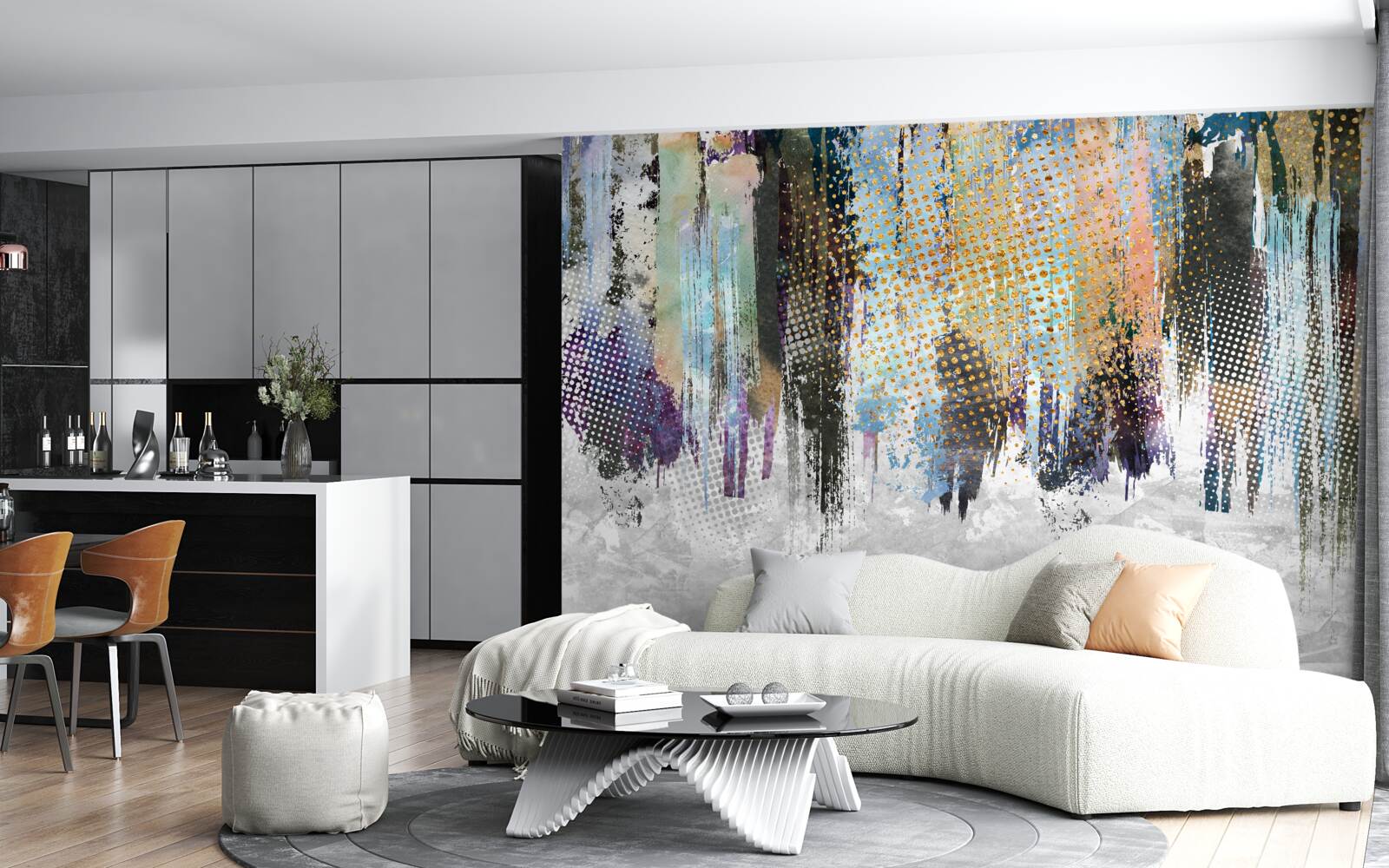 Papier peint décoration d'intérieur dans un style pittoresque