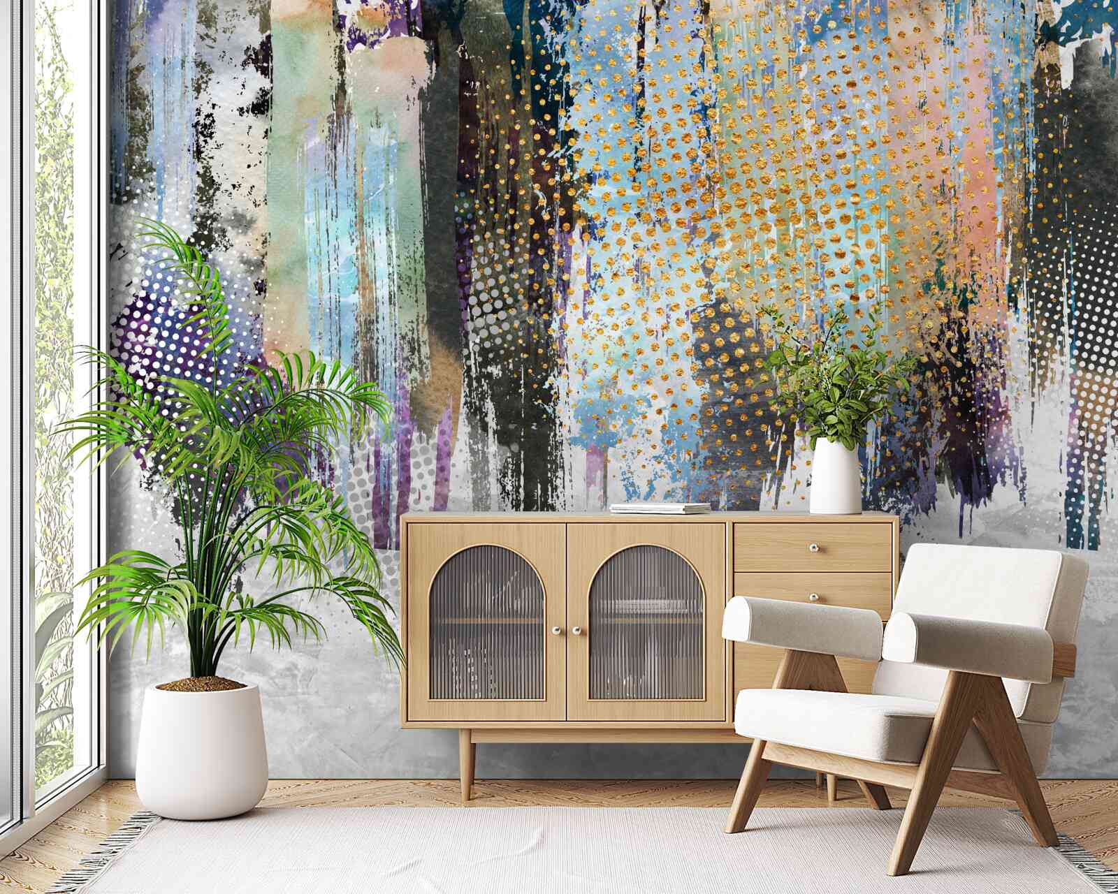 Papier peint décoration d'intérieur dans un style pittoresque