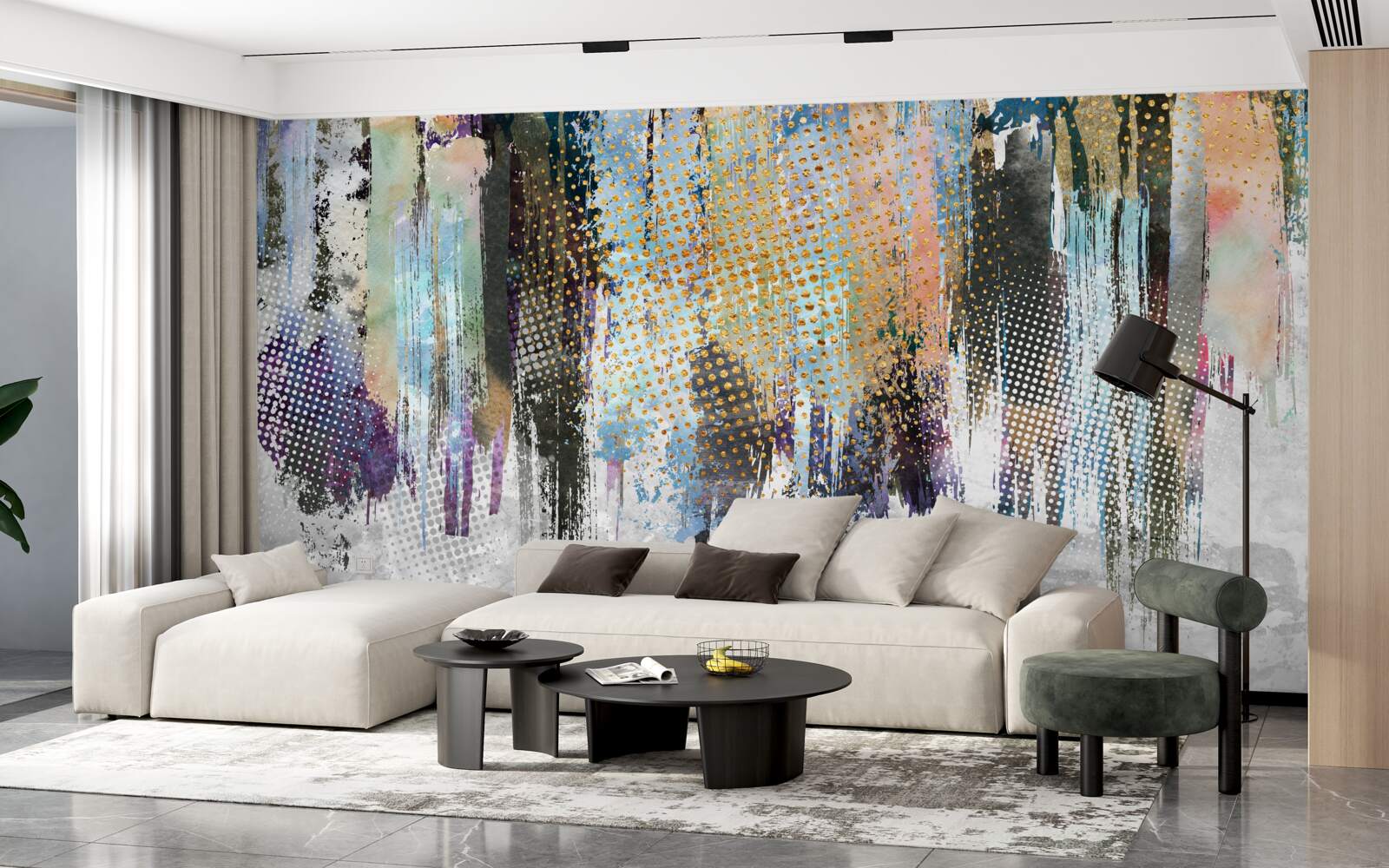 Papier peint décoration d'intérieur dans un style pittoresque