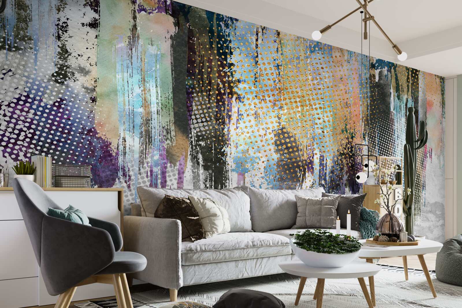 Papier peint décoration d'intérieur dans un style pittoresque