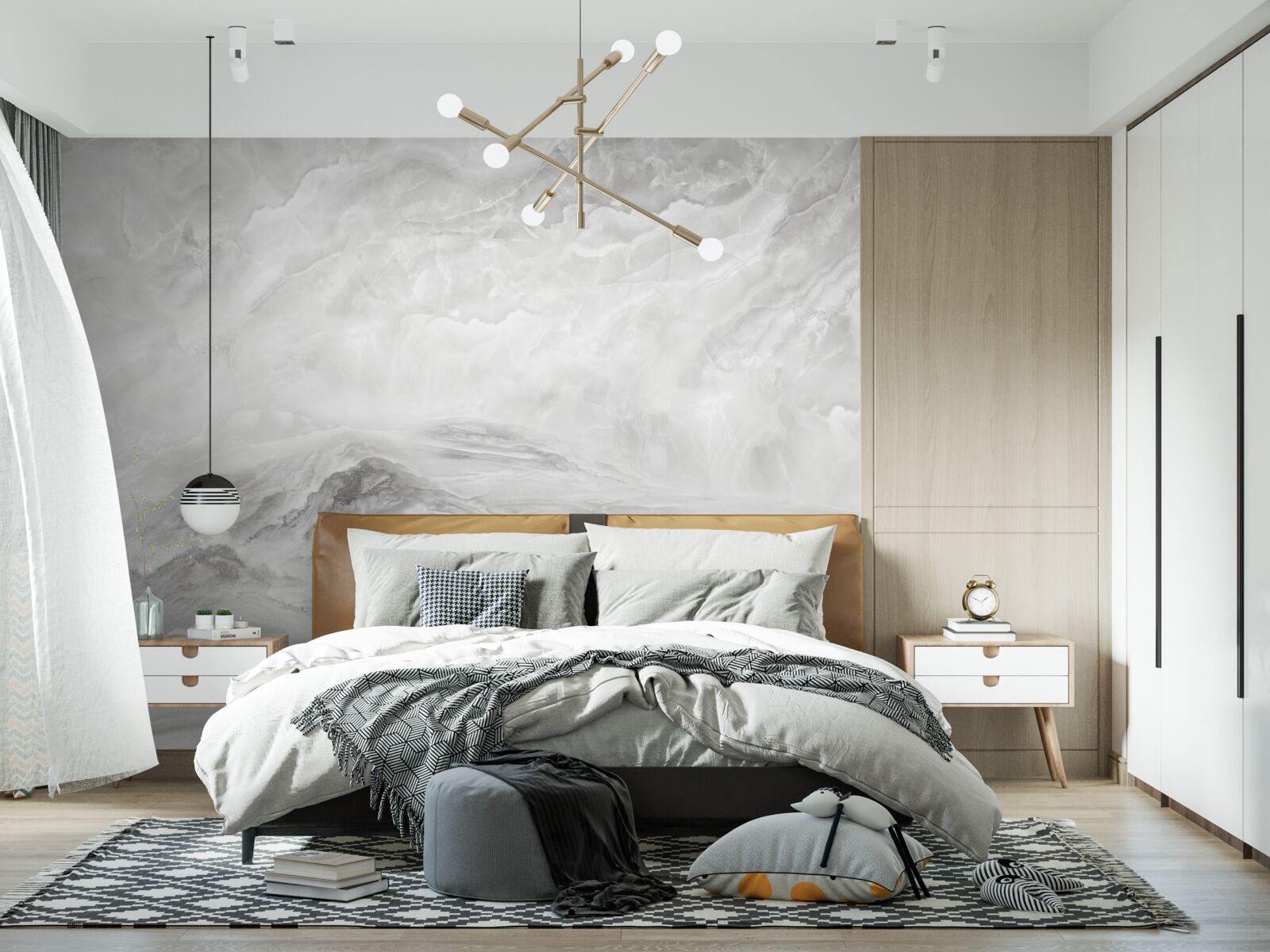 Papier peint arrière-plan avec texture de marbre blanc