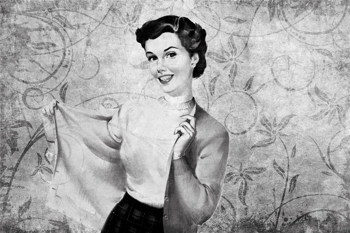 Papier peint fille avec un sourire